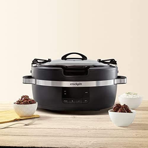 Crock-Pot Thermoshield 6 Quart Slow Cooker with Carry Handles Plus C6B14
