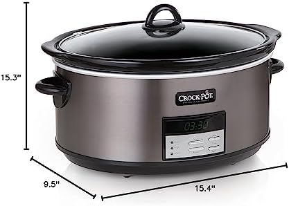 Crock-Pot 8 Quart Programmable Slow Cooker with Auto Warm Daily C6B11
