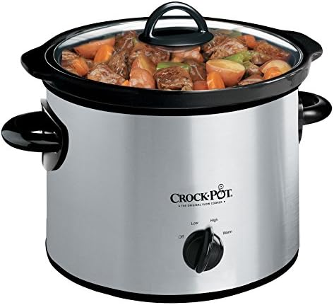 Crock-Pot 3 Quart Manual Slow Cooker – Silver Daily C6B92