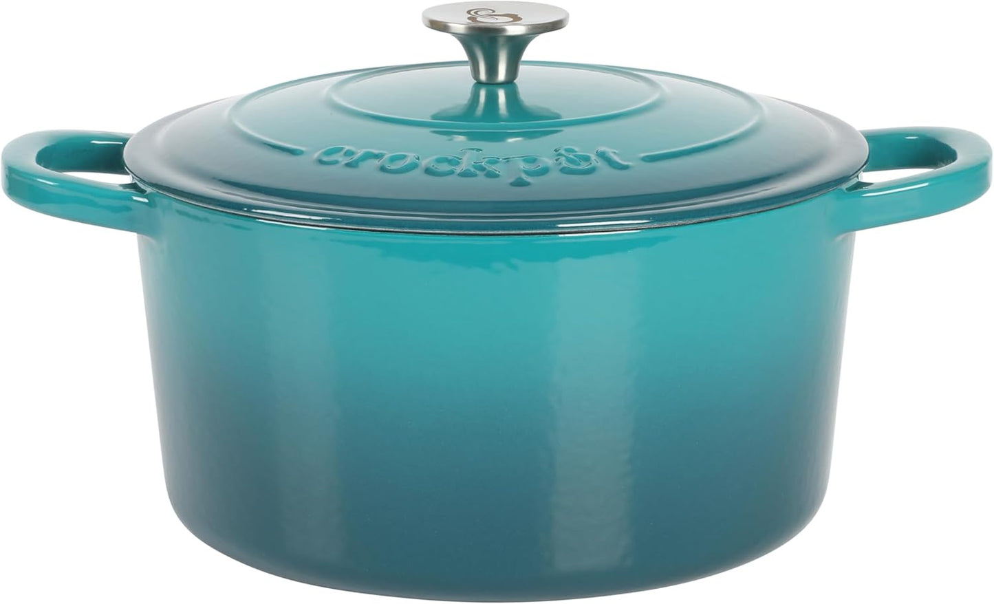 Crock-Pot 3 Quart Enameled Cast Iron Dutch Oven – Aqua Classic C6B90