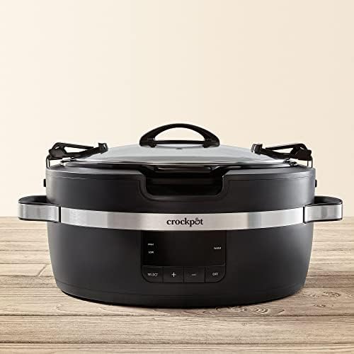 Crock-Pot Thermoshield 6 Quart Slow Cooker with Carry Handles Plus C6B14