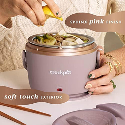 Crock-Pot Electric Lunch Box Food Warmer 20oz – Blush Pink Prime C6B62