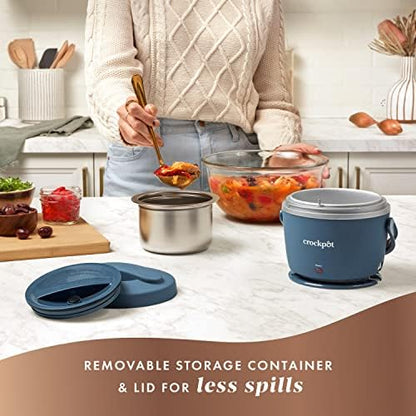 Crock-Pot Electric Lunch Box Food Warmer 20oz – Faded Blue Classic C6B35