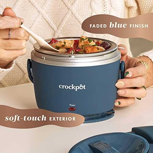 Crock-Pot Electric Lunch Box Food Warmer 20oz – Faded Blue Classic C6B35