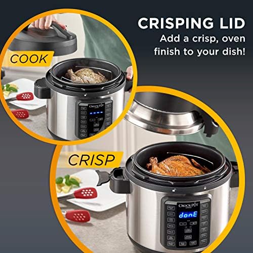 Crock-Pot Express Crisp 8 Quart 10-in-1 Pressure Cooker Prime C6B80