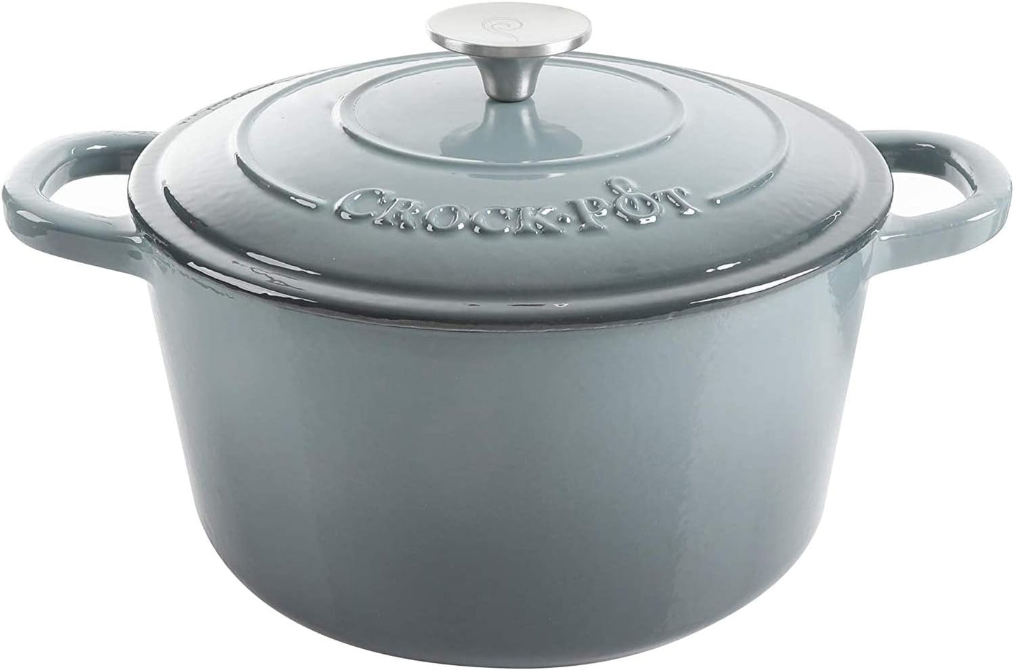 Crock-Pot 3 Quart Enameled Cast Iron Dutch Oven – Aqua Classic C6B90
