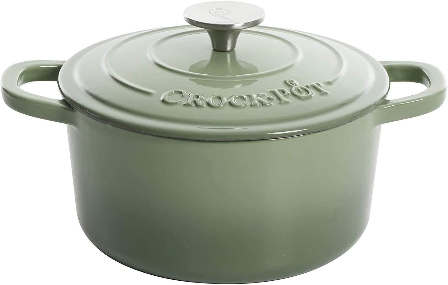 Crock-Pot 3 Quart Enameled Cast Iron Dutch Oven – Aqua Classic C6B90