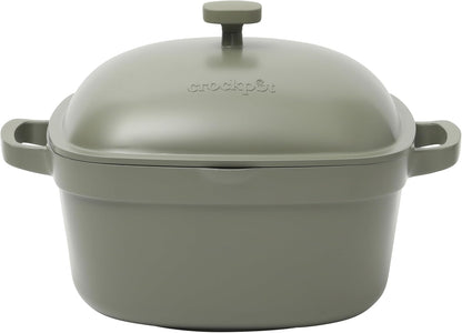 Crock-Pot 3 Quart Enameled Cast Iron Dutch Oven – Aqua Classic C6B90