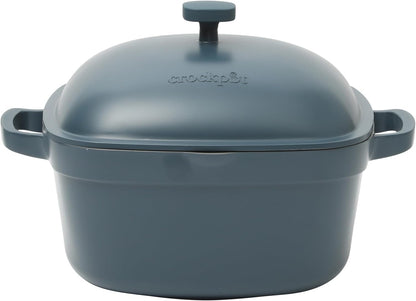 Crock-Pot 3 Quart Enameled Cast Iron Dutch Oven – Aqua Classic C6B90