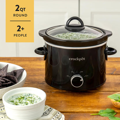 Crock-Pot 2 Quart Mini Slow Cooker – Classic Compact Cooker Select C6B13