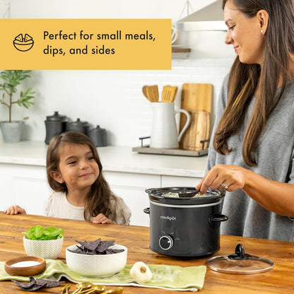 Crock-Pot 2 Quart Mini Slow Cooker – Classic Compact Cooker Select C6B13